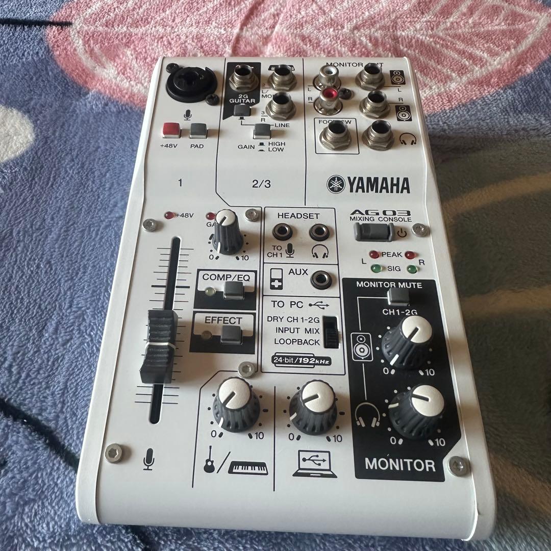 【ほぼ未使用】ヤマハ YAMAHA 　ウェブキャスティングミキサー　AG03