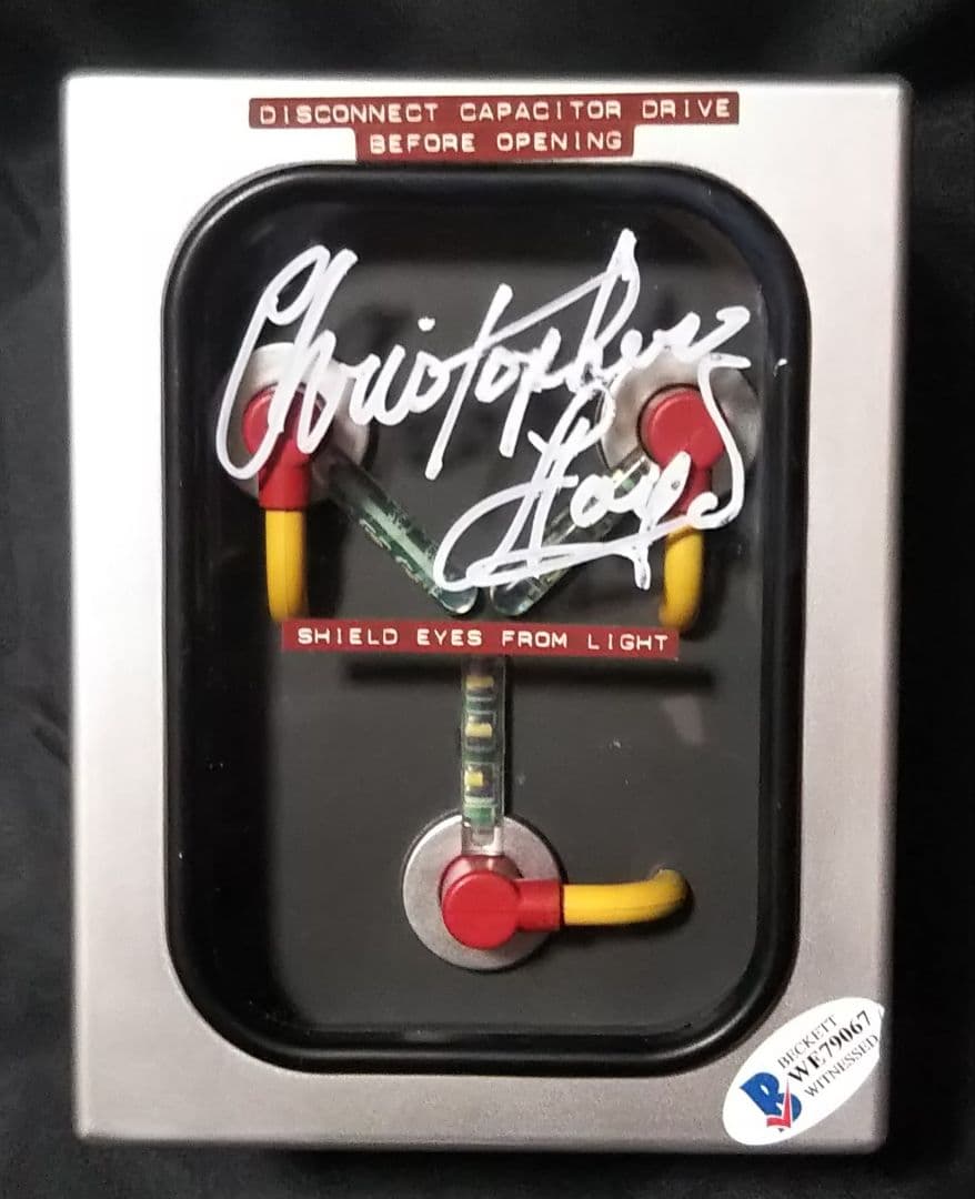 バック トゥ ザ フューチャー【次元転移装置】サイン入り ライト 【デロリアン】