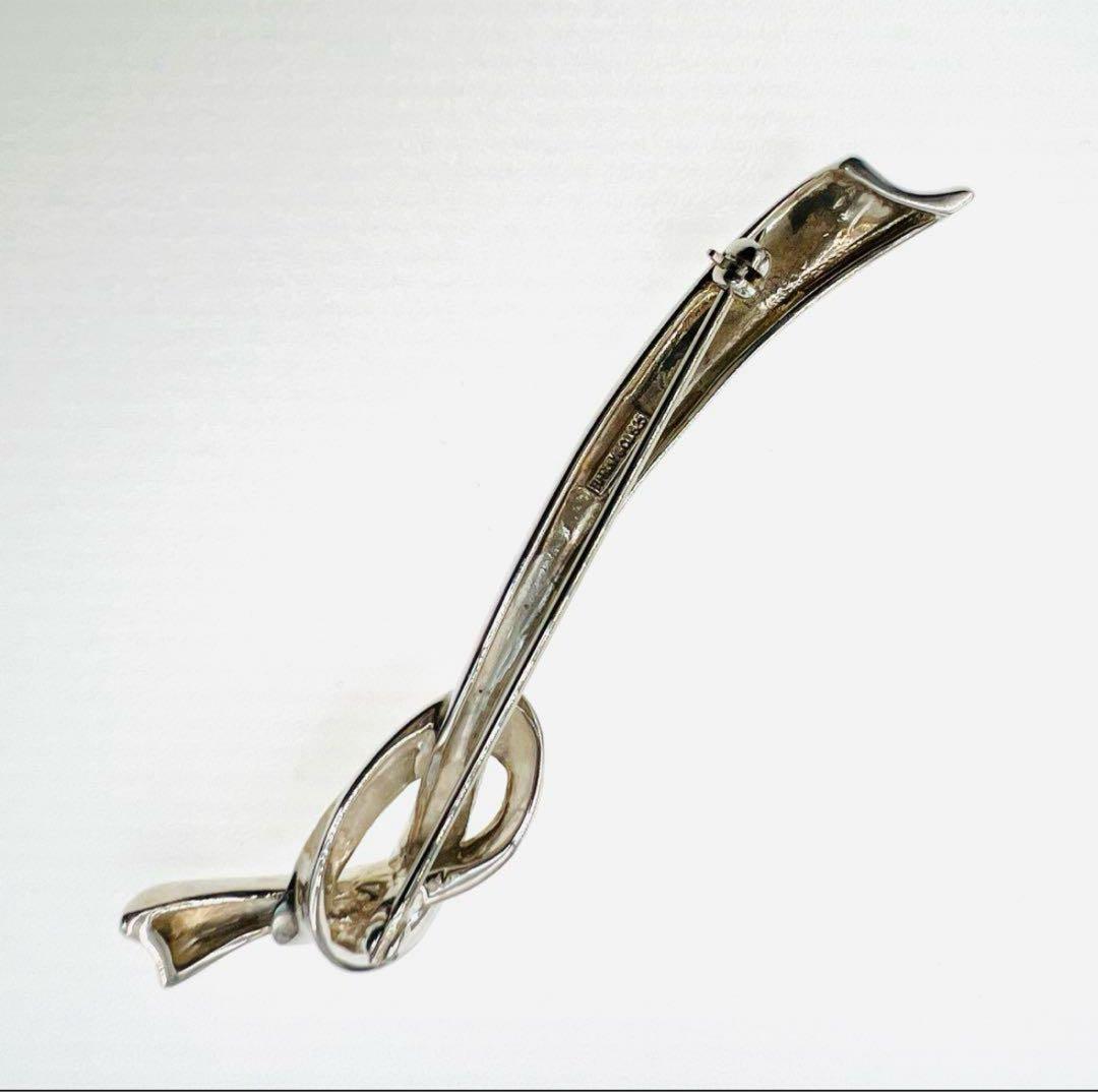 c*n様 希少 ティファニー ブローチ リボン リボンモチーフ ノット シルバー