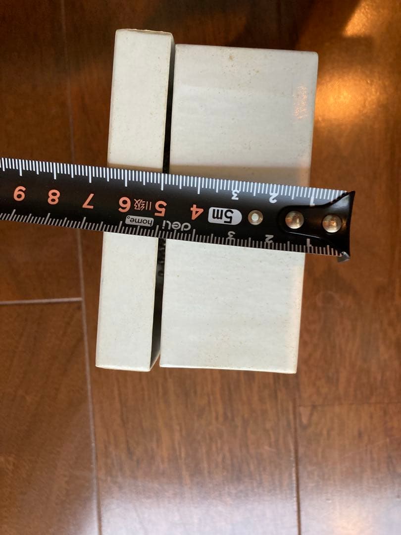 National Design museum 陶器　ボックス　小物入　青白　四角