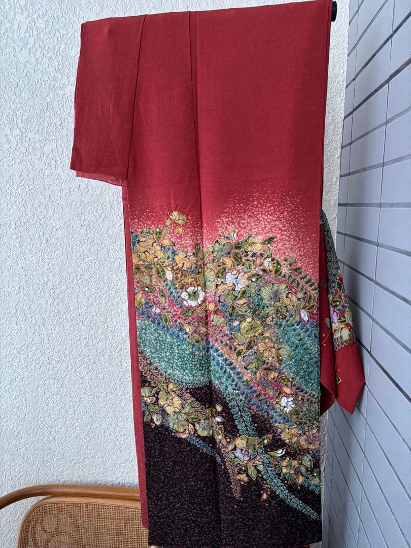 訪問着　辻ヶ花　作家もの　正絹