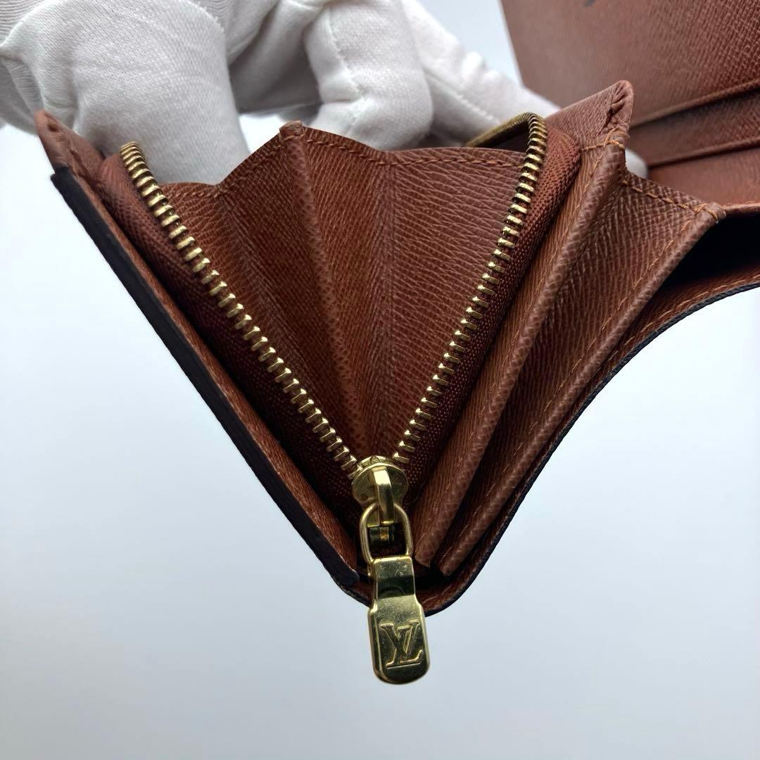 ルイヴィトン モノグラム ポルトモネ ビエ トレゾール M61730 二つ折財布