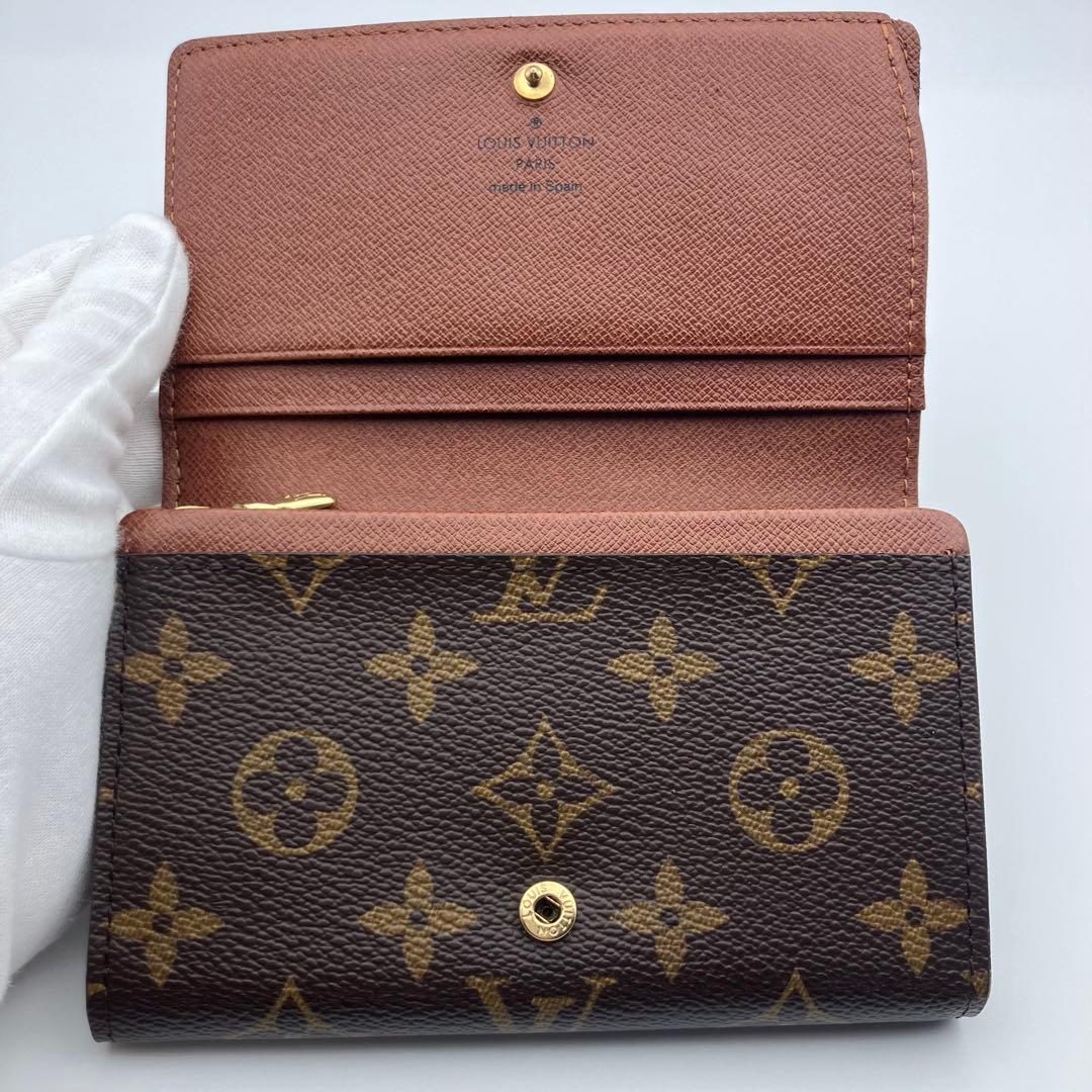 ルイヴィトン モノグラム ポルトモネ ビエ トレゾール M61730 二つ折財布