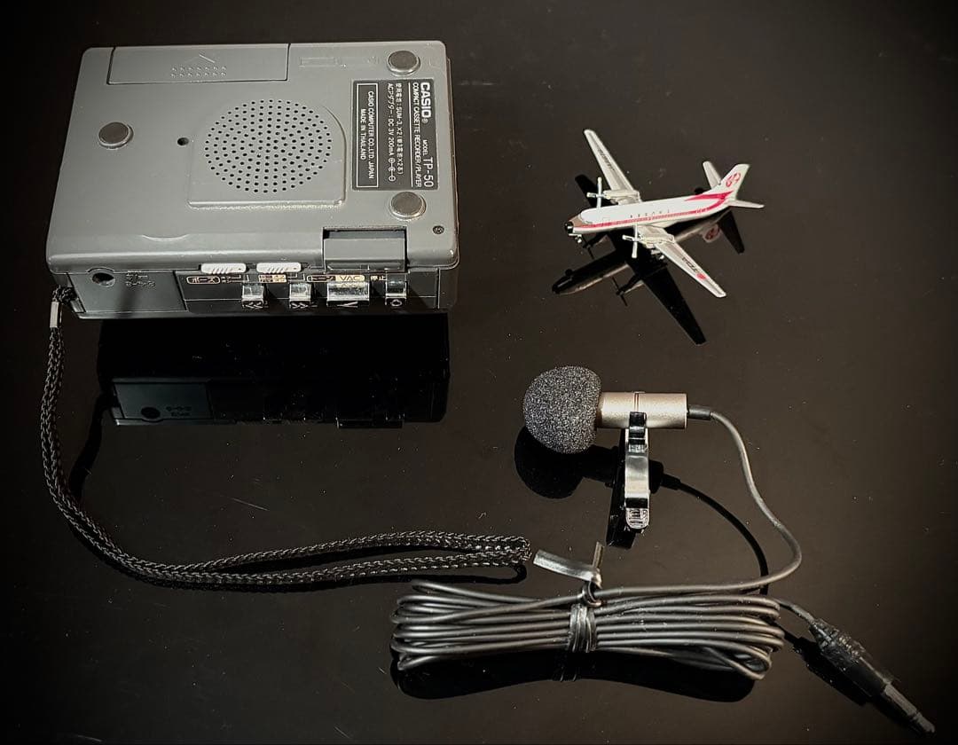 カセットプレーヤー、 CASIO TP-50「稀少新品、整備済み、完動超美品」