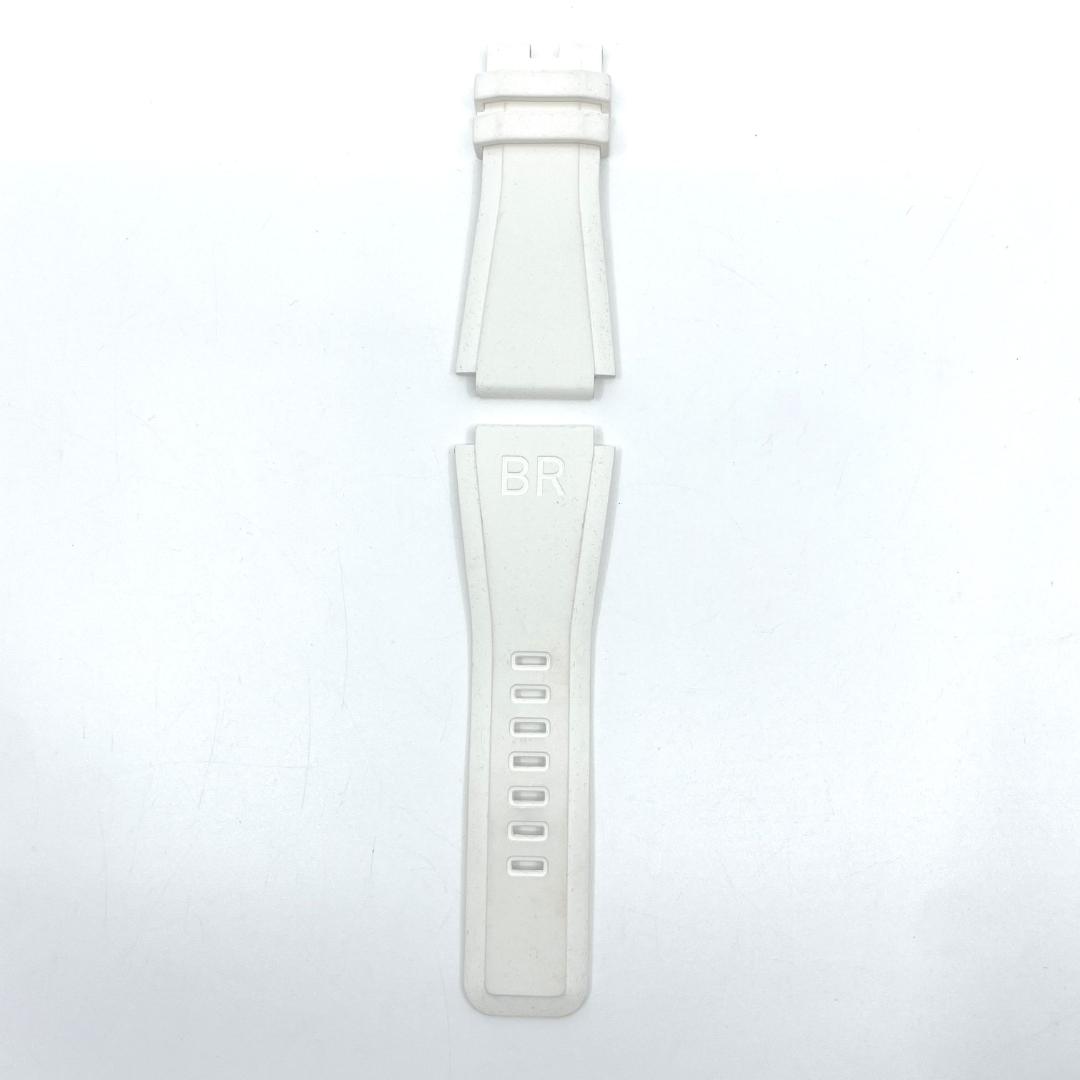 Bell & Ross　BR01,BR03用 ラバーベルト　24mm　ホワイト
