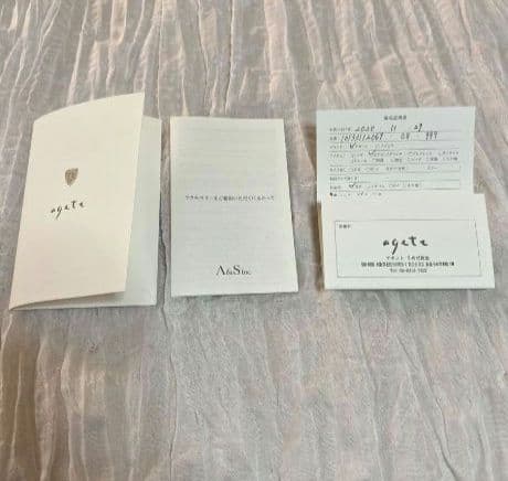 アガット agete 1粒ダイヤモンドピアス 18金