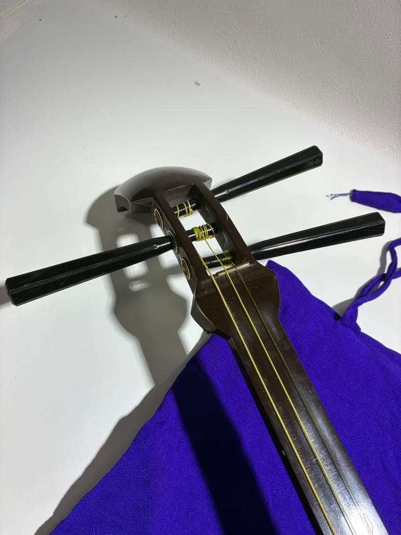 G）教学用 長唄 三味線 合皮張済み プラスチック製 祭り用 踊り用