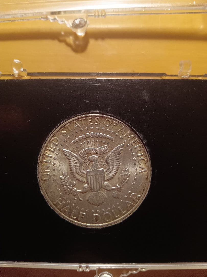 1964年 ケネディハーフダラー 銀貨／ケース付き