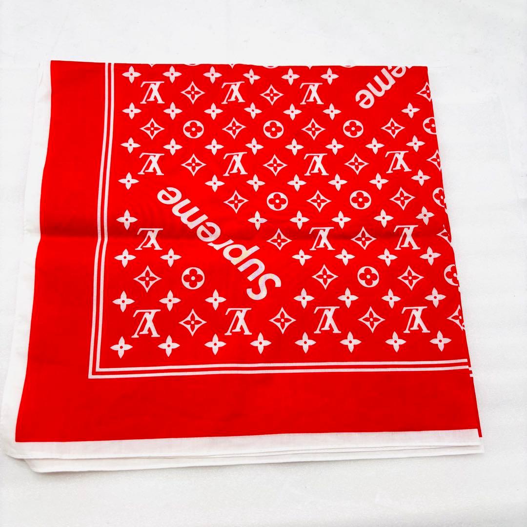 希少　ルイヴィトン スカーフ モノグラム シュプリームコラボ バンダナ