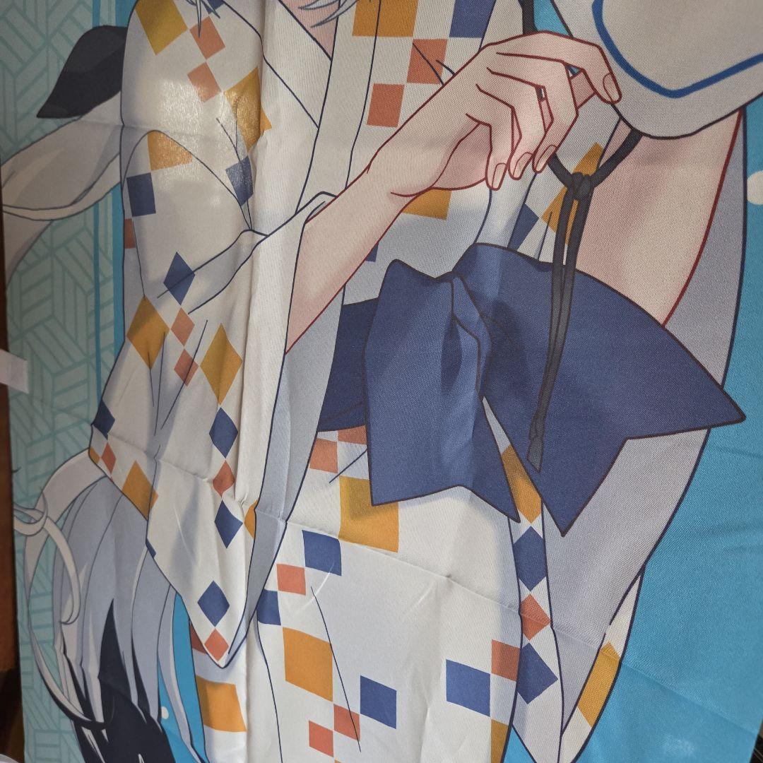 極楽湯コラボ白上フブキのぼりとマフラータオル