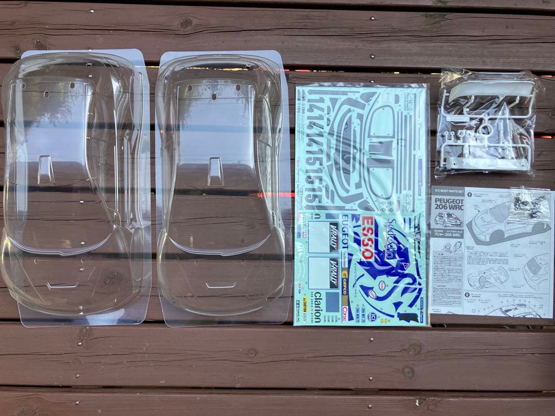タミヤ 1／10ラジコンスペアボディセットプジョー206WRC