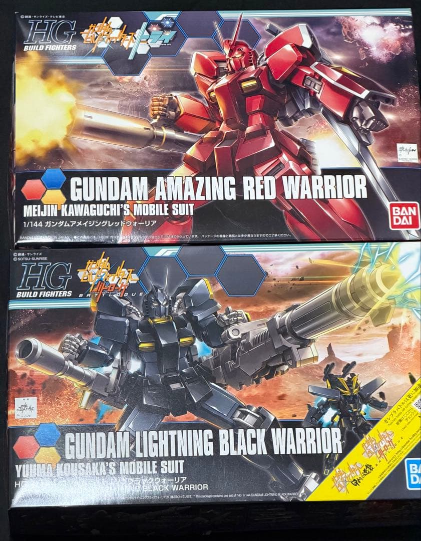 【新品】HGBF:アメイジングレッドウォーリア&ライトニングブラックウォーリア