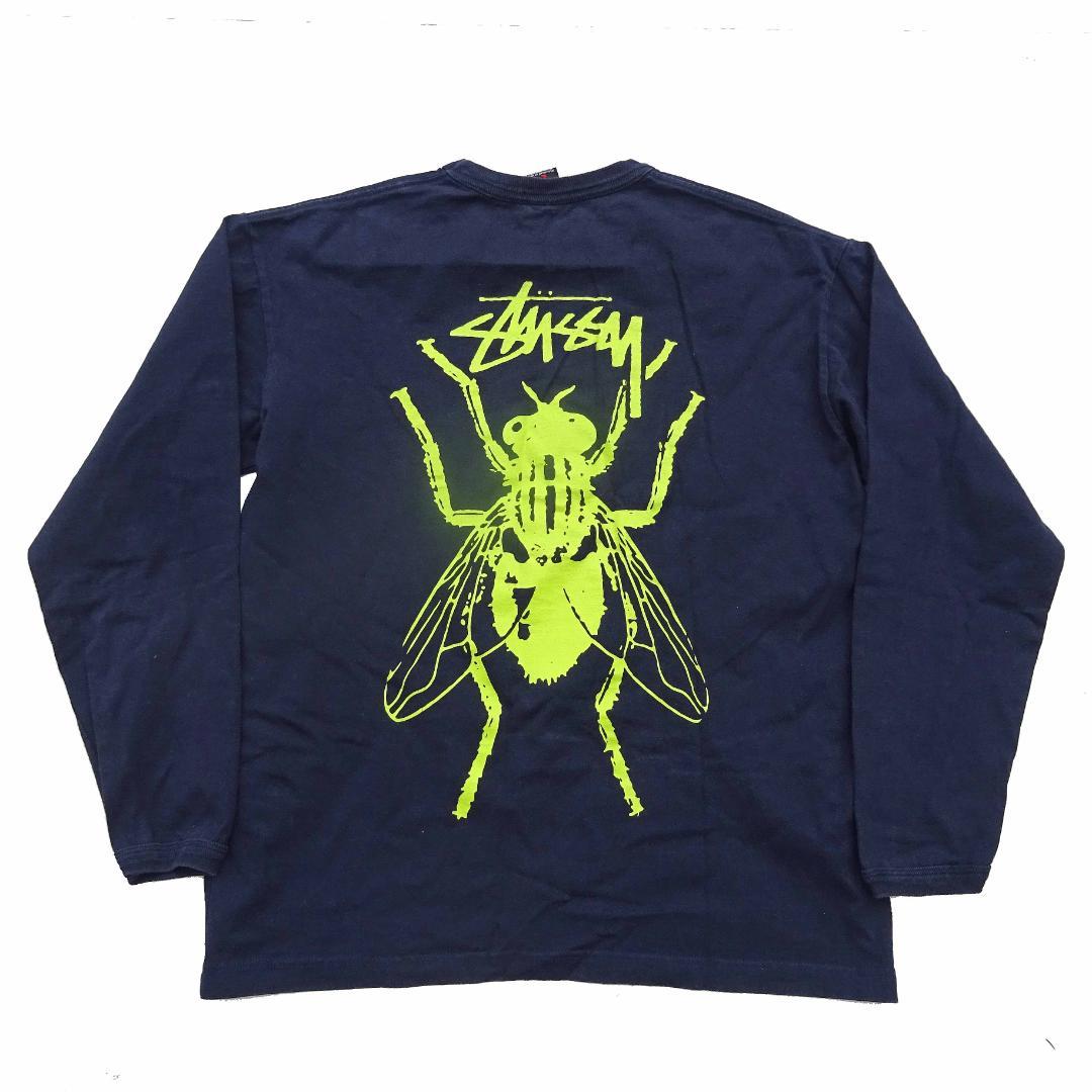 渡*彦様 ステューシー stussy FLY STUFF ハエ虫ロンTシャツ メ
