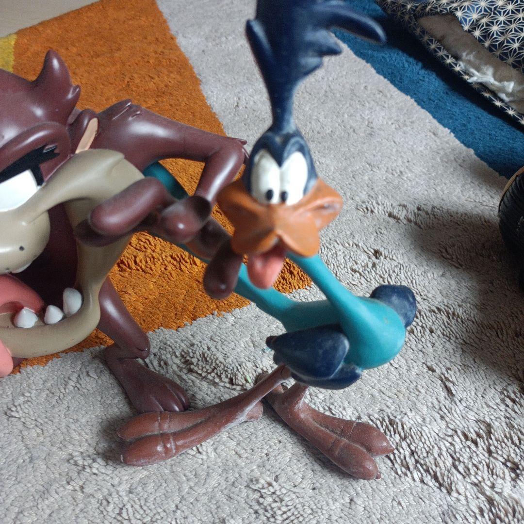 陶器　ロードランナー　タスマニアンデビル　フィギュアセット　ワーナーブラザース