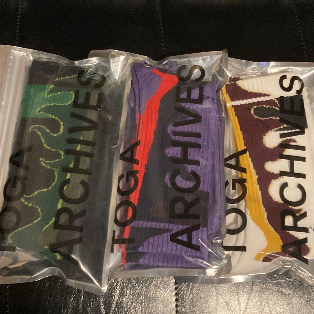 新品 TOGA トーガアーカイブス タビオ コラボ第三弾ソックス 3足セット