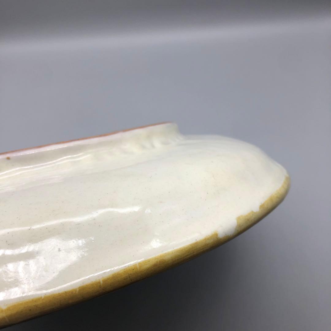 メキシコプエブラタラベラ焼ビンテージ陶器伝統工芸鳥バード大皿プレート36cm