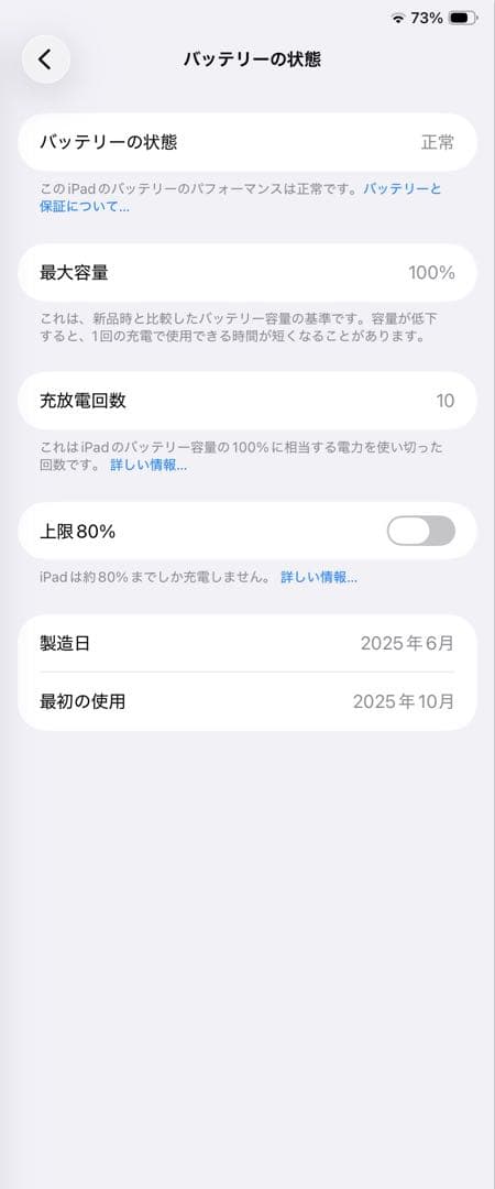 iPad mini 第7世代(A17Pro) ブルーwifiモデル中古美品　箱無