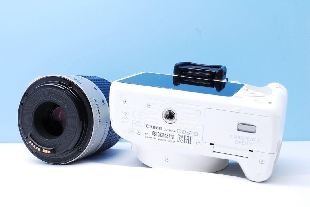 ショット数極僅☆Canon X7白ボディ！USMズーム＋説明書・CD・保護付