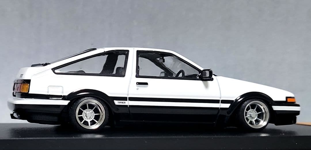 1/43　スプリンター　トレノ改　AE86　ハヤシストリート　アルミ製　深リム