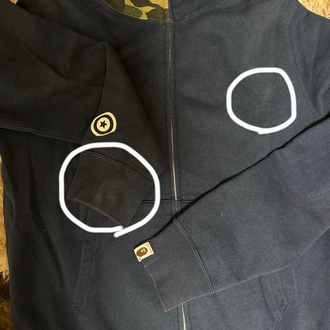 A Bathing Ape カモフラージュフード パーカー M