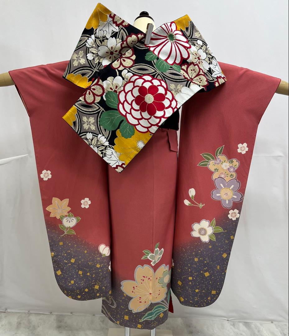 振り袖　フルセット　長襦袢付　成人式　振袖　パーティー　金彩加工　634