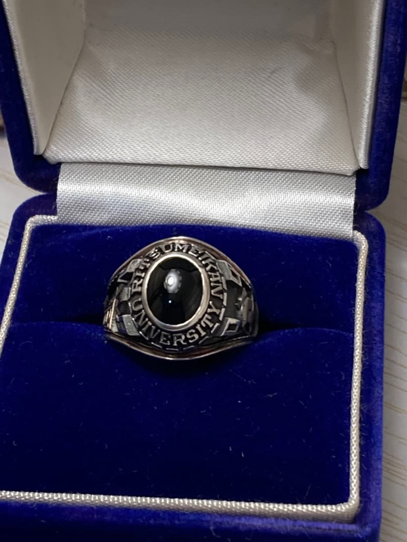 Mi　立命館 大学 カレッジリング 中川 ジョンロバーツ SILVER