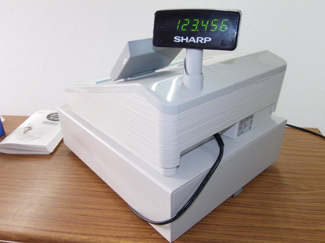 新品カバー 店名設定無料 SHARP XE-A417W レジスター 250508