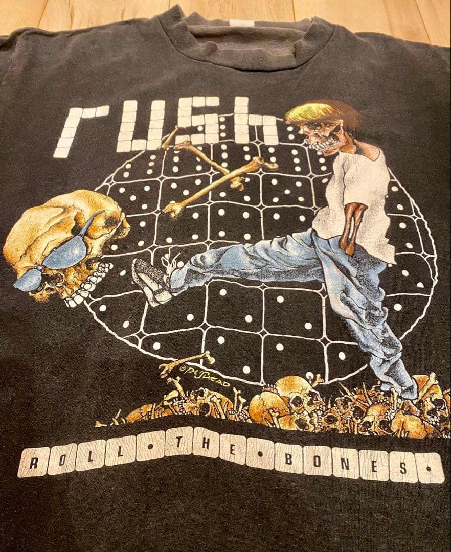 【90s】RUSH ROLL THE BONES ヴィンテージ Ｔシャツ