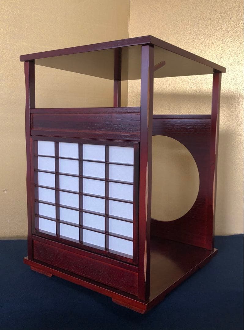 《レ》茶道具 圓能斎好写 吉野棚 組立式 靖斎 元箱 251118え3