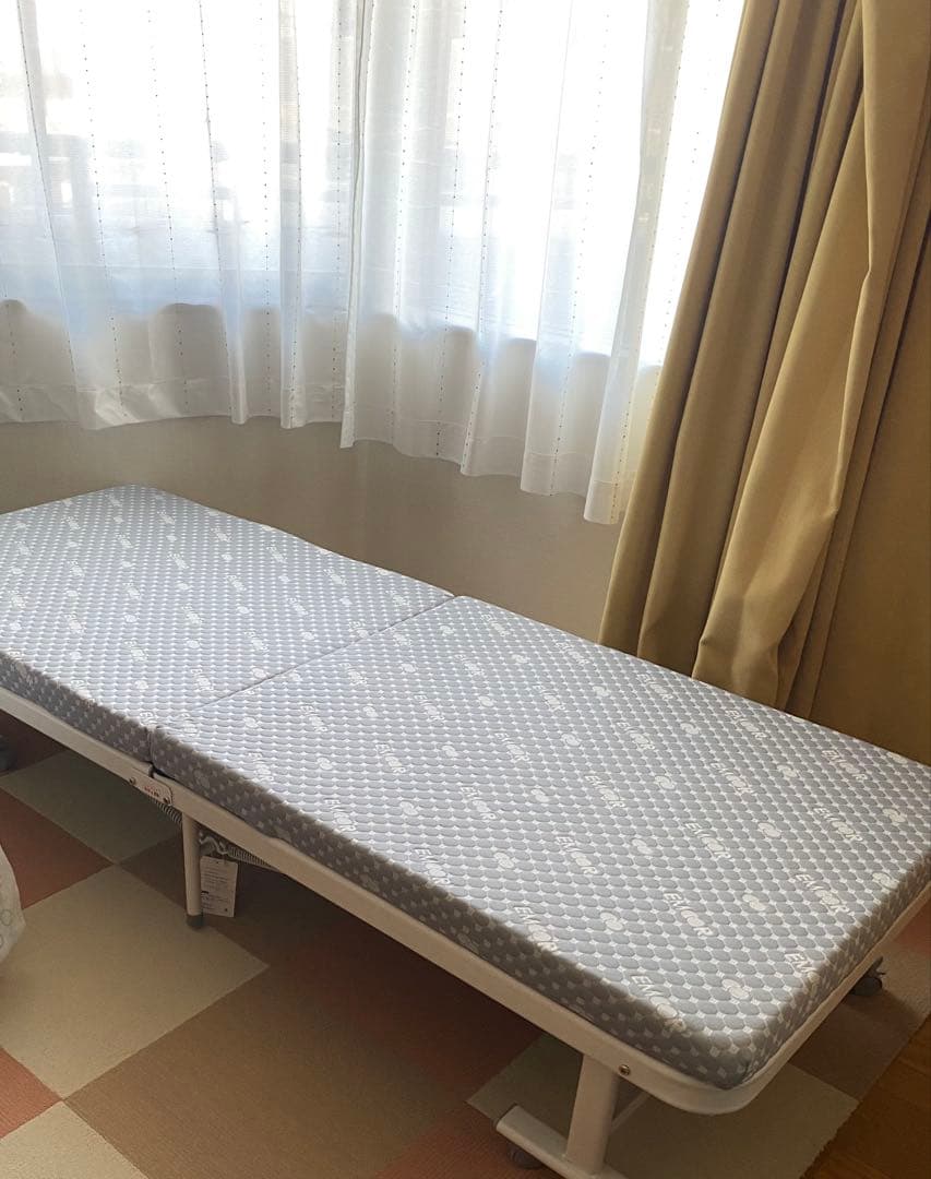 美品！MEHOL 折りたたみベッド セミシングル リクライニング　ハイタイプ