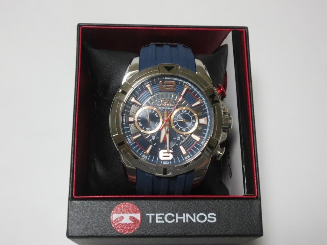 新品 未使用 TECHNOS テクノス クロノ T8B81 腕時計 男性用