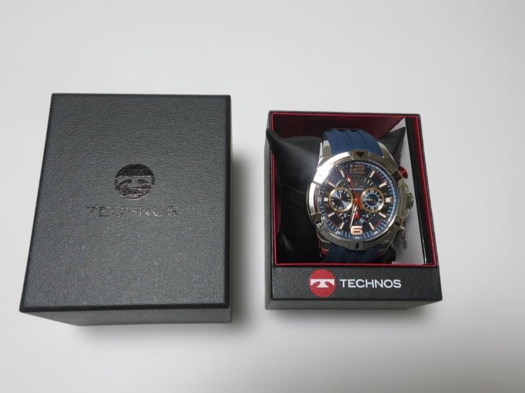 新品 未使用 TECHNOS テクノス クロノ T8B81 腕時計 男性用