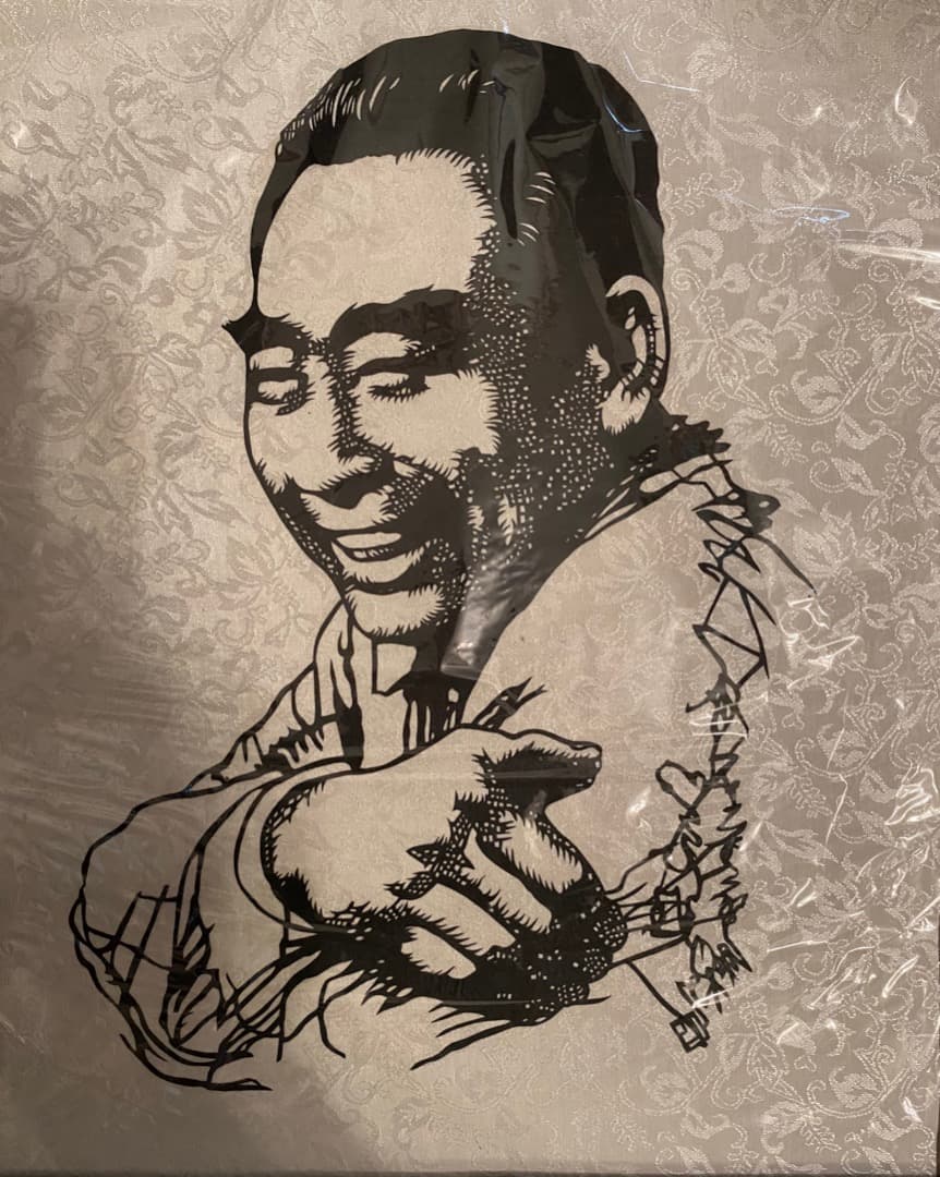 切絵細工周恩来   Zhou En-laiCollage workmanship