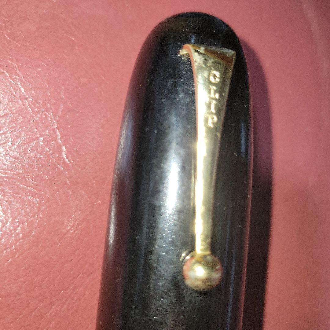 金色クリップ NEW CLIP 極太万年筆 当時物 昭和レトロ