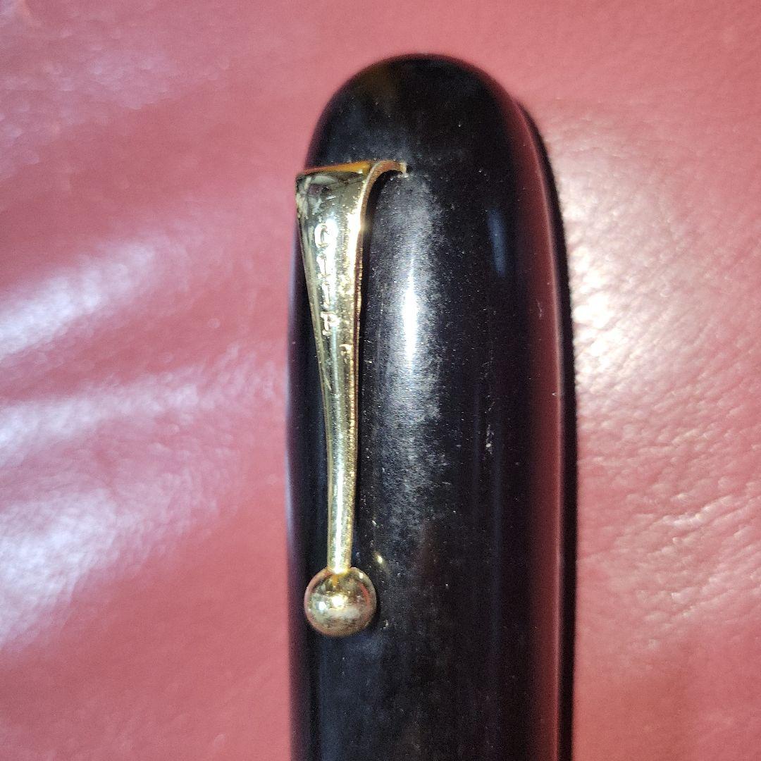 金色クリップ NEW CLIP 極太万年筆 当時物 昭和レトロ