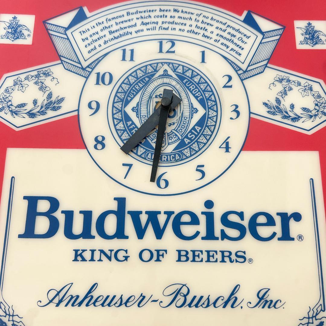 Budweiser 掛け時計 ヴィンテージ テーブル ライト 照明 ビール お酒