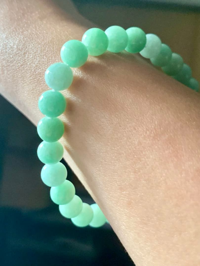 宝石質　糸魚川本翡翠ブレスレット　上質ひすい　ヒスイ　翡翠　ヒーリング　コン沢