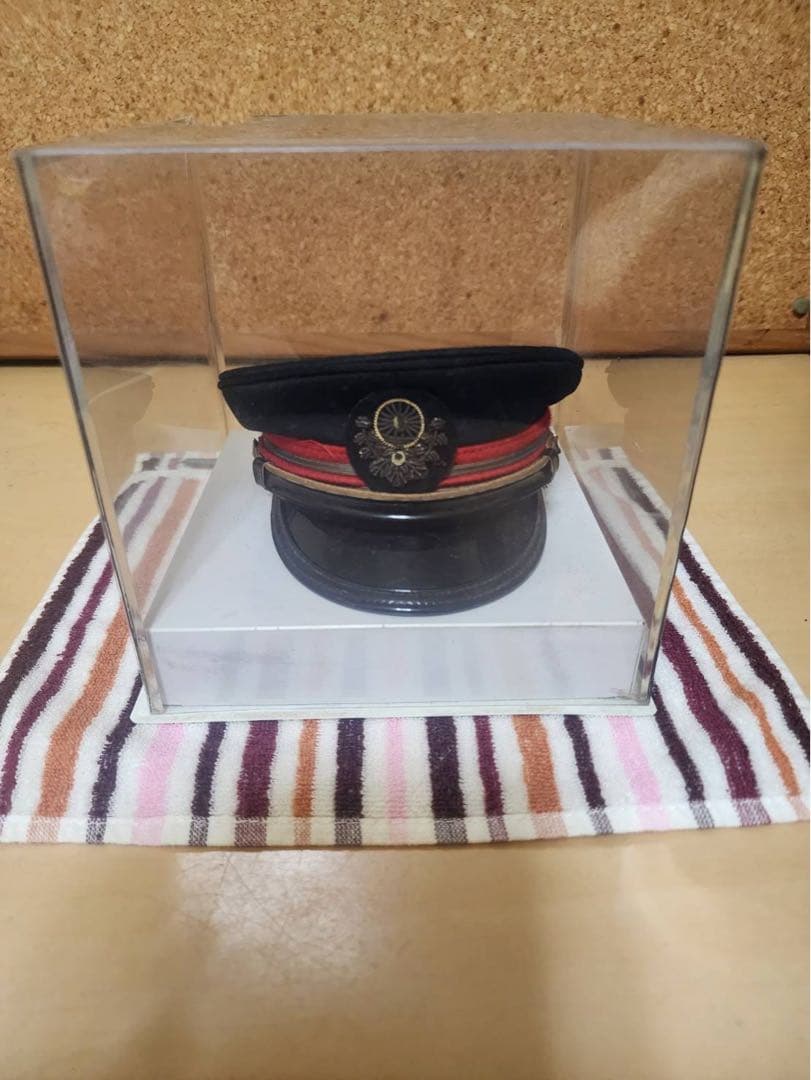 昭和45年製 ネイビーキャップ 日本毛織とミニチュア帽子