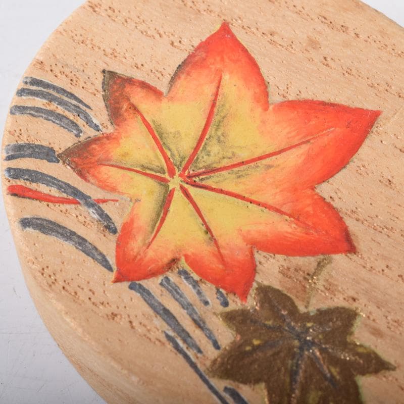 茶道具　祥桑軒　光寿作　紅葉蒔絵　香合　共箱　V　7490