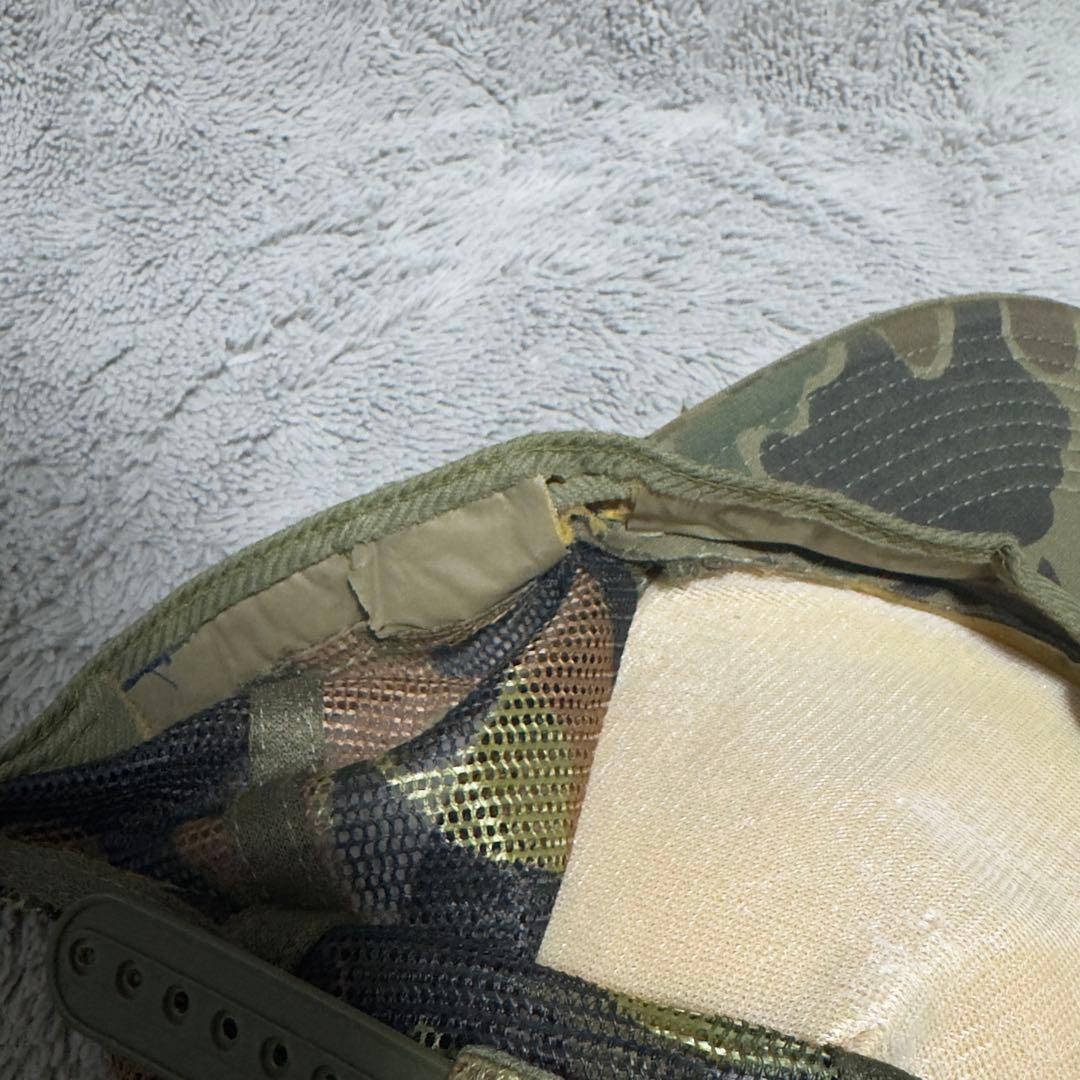 【vintage】90s old Stussy Camo Mesh Cap