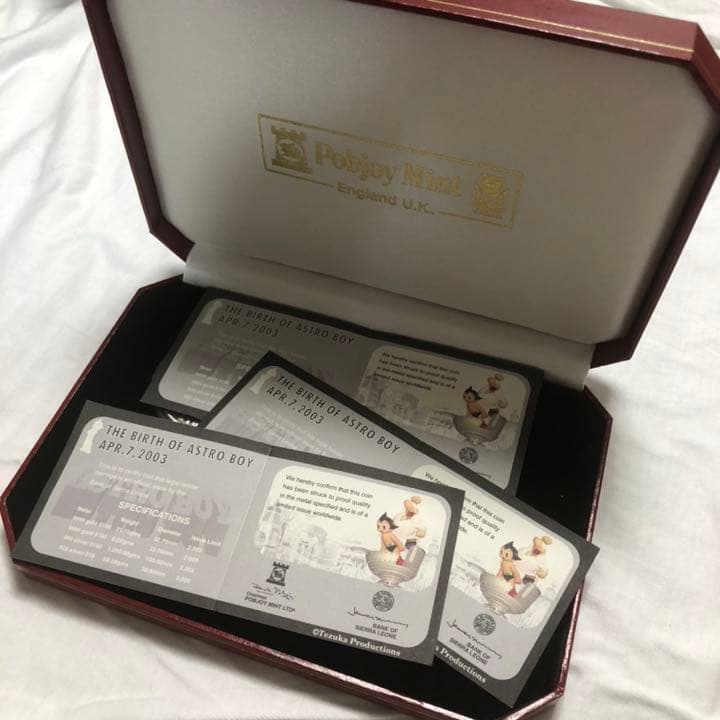 【限定】鉄腕アトム誕生　10ドル銀貨3種 Prセット　戦うアトム／ウラン　箱付き