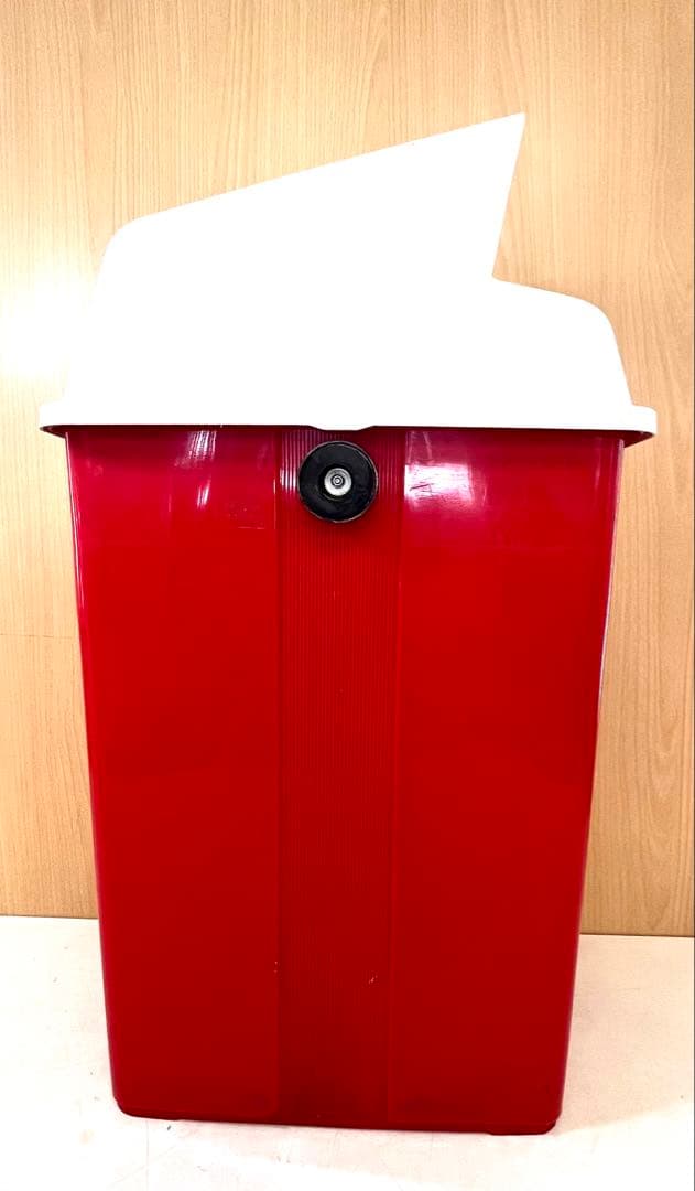 K495 非売品レトロ コカコーラ 蓋付きゴミ箱 ダストボックス マグネット付き