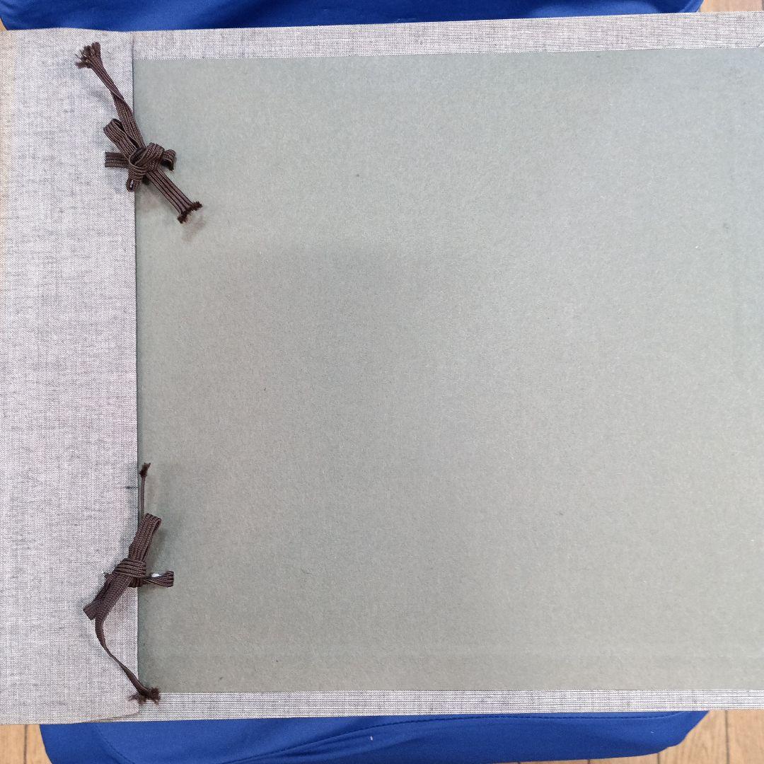 風景画 油彩額縁 木製ブラウン