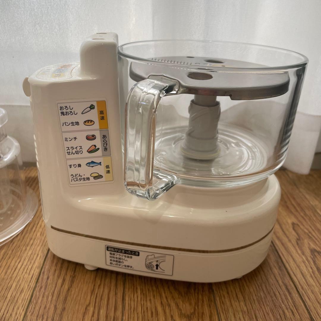 フードプロセッサー パナソニック　MK-K81ホワイト カッターセット付き