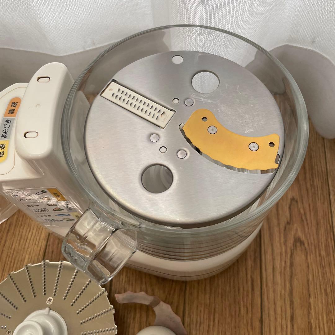 フードプロセッサー パナソニック　MK-K81ホワイト カッターセット付き