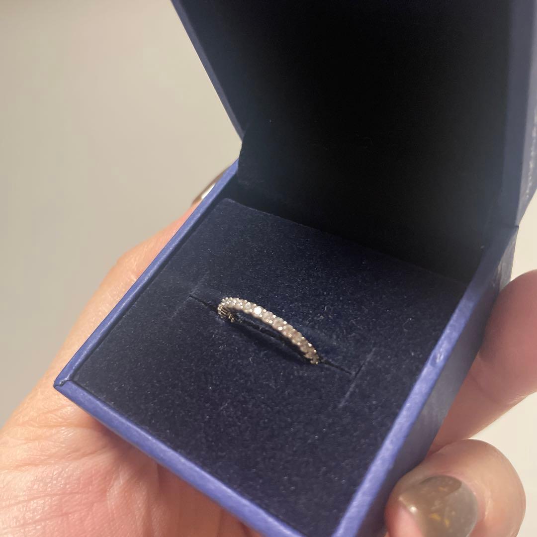 【Maaaaii様　新品】スワロフスキー　クリア　シルバー　リング