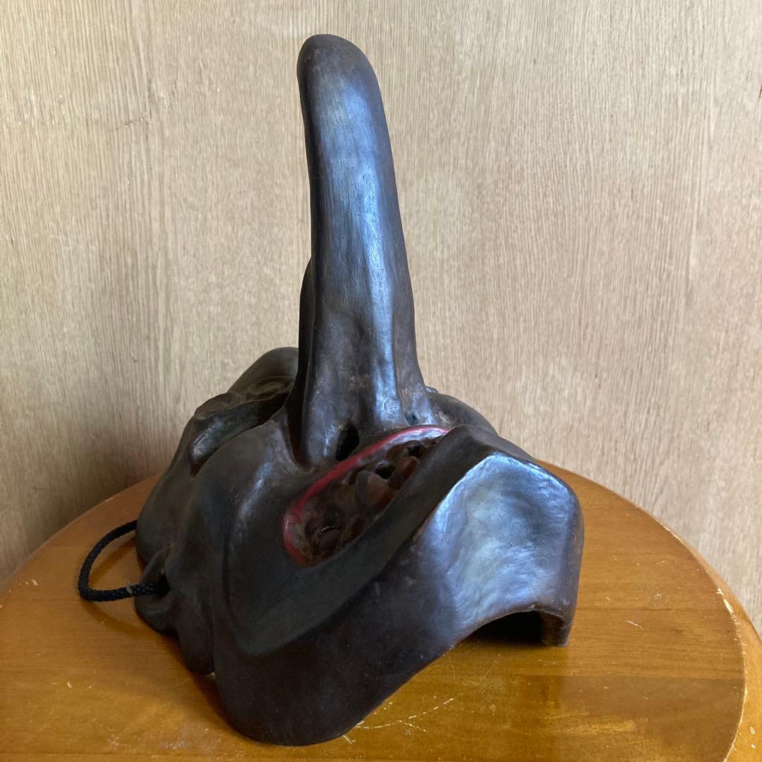 伝統的な日本の面 長い鼻　天狗