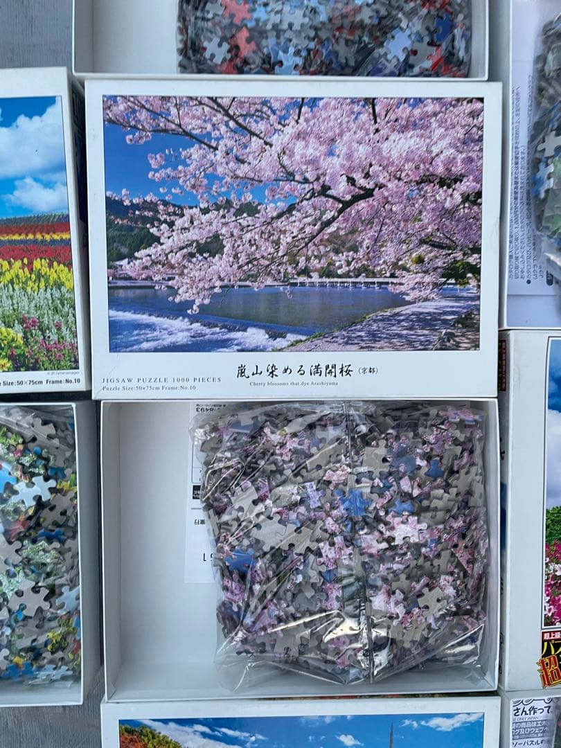 ジグソーパズル 6点 日本風景 富士山・城・桜・紅葉 開封済み未使用