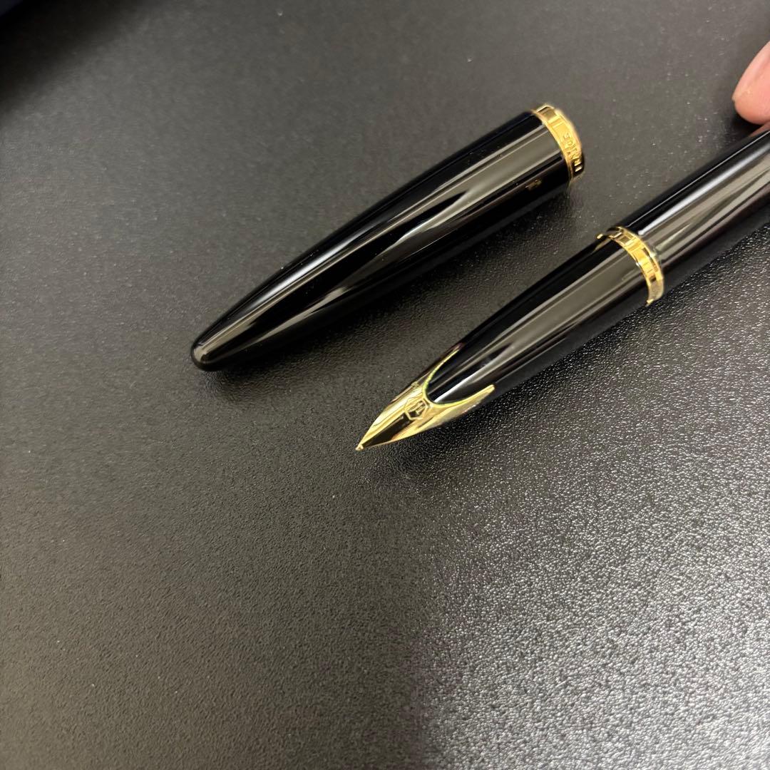 WATERMAN ウォーターマン 万年筆 カレン ブラックシーGT 18K