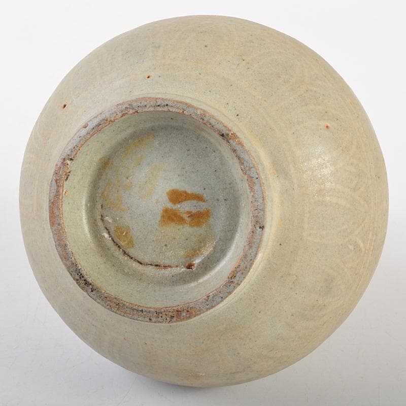 朝鮮美術　李朝　高麗青磁　象嵌花文　徳利　時代箱付　V　R7220